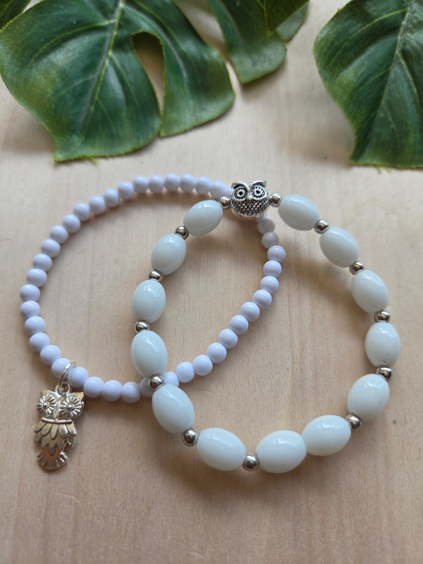 Armbänder mit UHU weiß 3er- Set