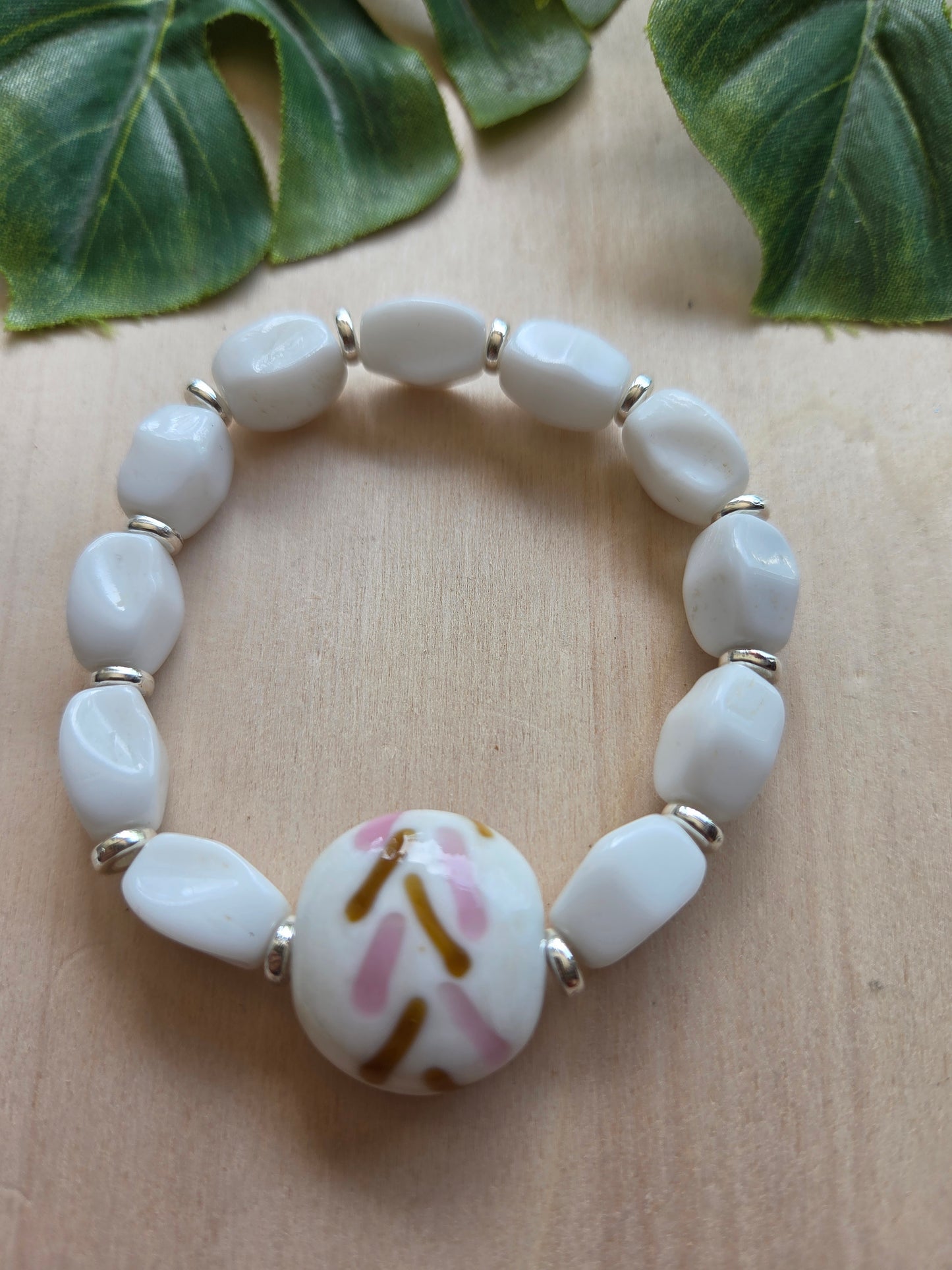 Armbänder mit UHU weiß 3er- Set