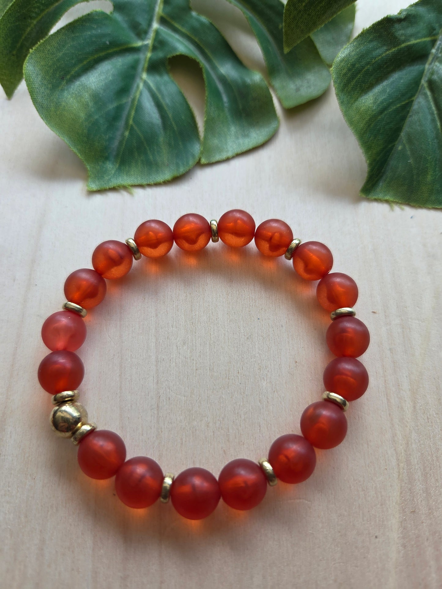 Armbänder Rot 3 er Set Glas