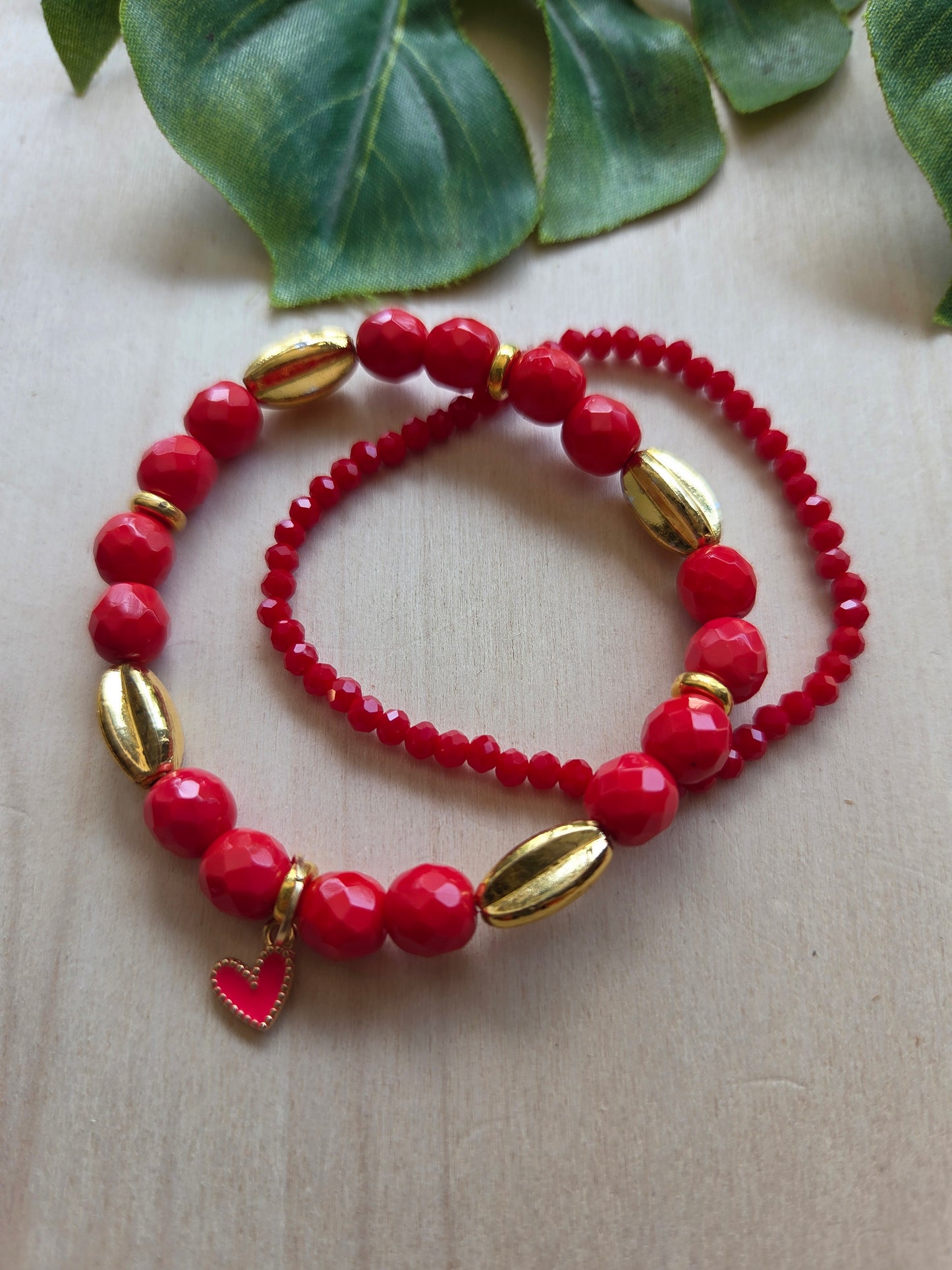 Armbänder Rot 3 er Set
