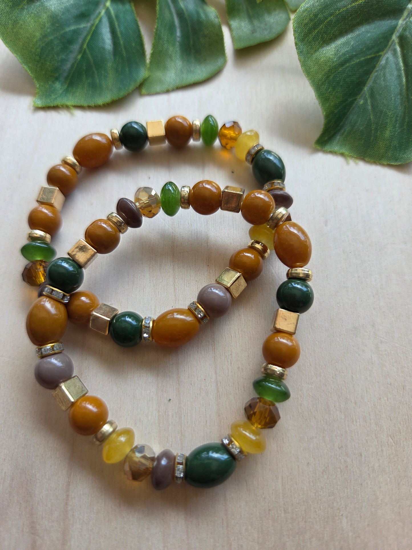 Armbänder  mit Herz AH  BOHO Style  braun