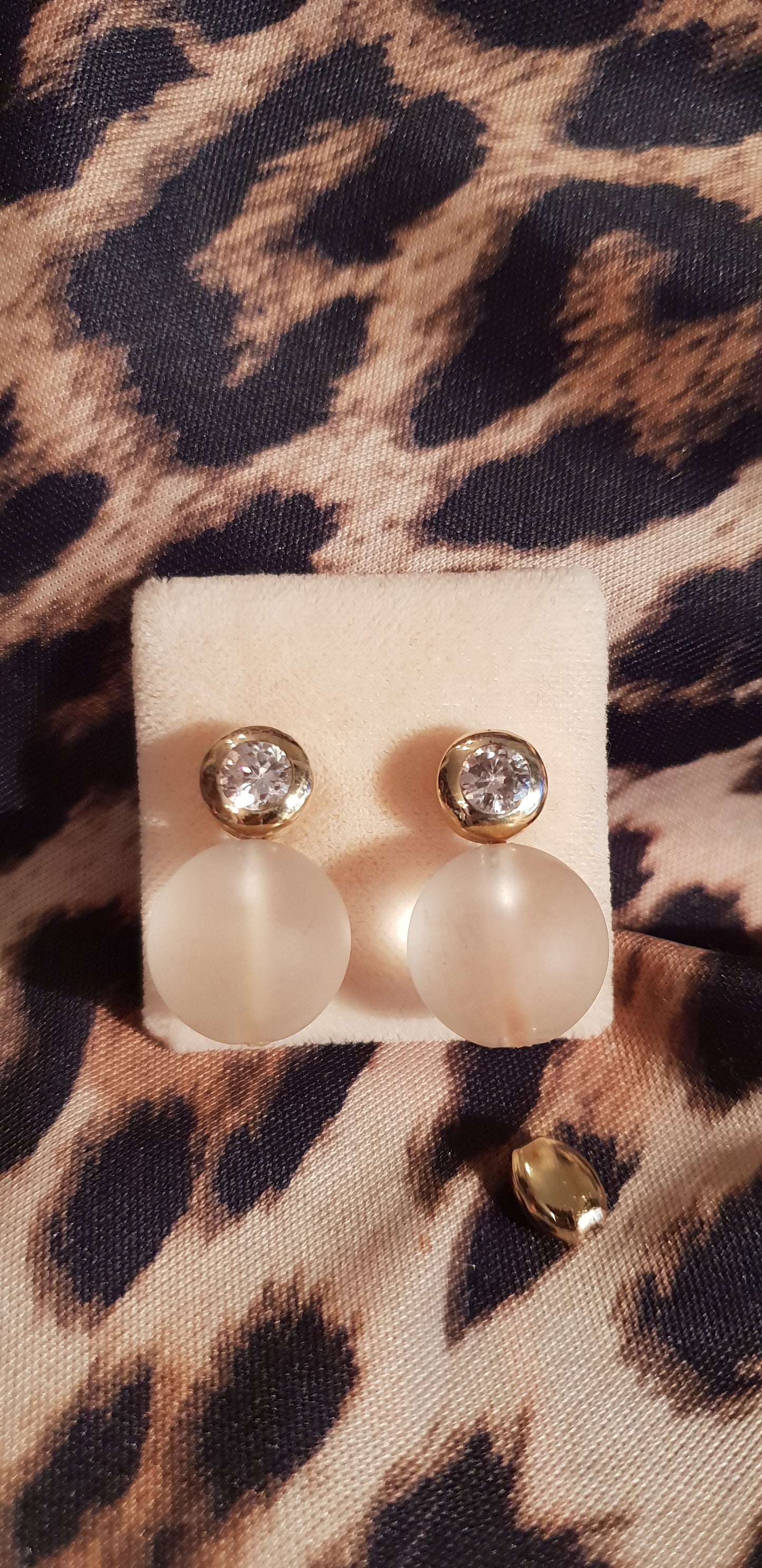 Ohrringe Stecker Bergkristall
