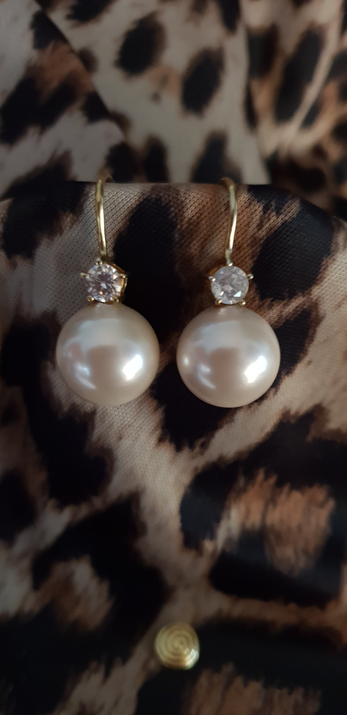 Ohrringe South China Pearls weiß 985er Sterling Silber