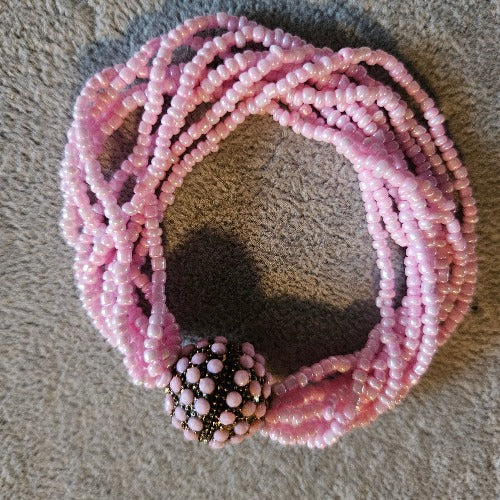 Armband    Rosa Perlen