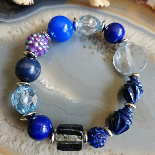 Armband Blau, 2er-Set