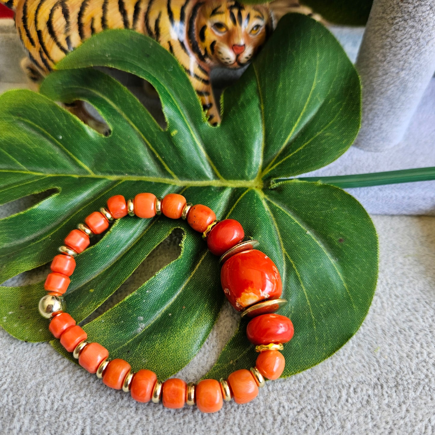 Armband orange Kugeln