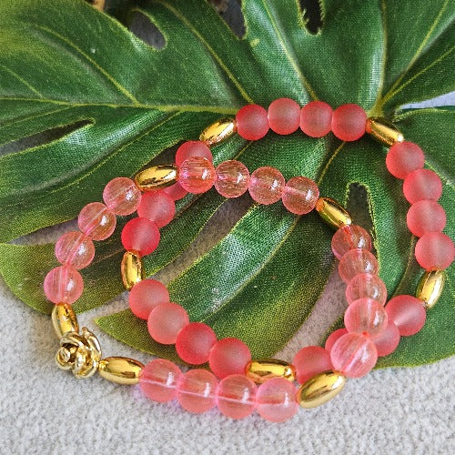 Armbänder  Rose  Glas mit Rose