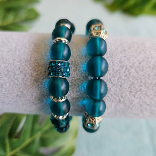 Armbänder  Vintage Perlen Türkis Blau