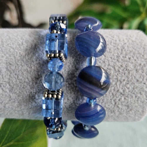 Armband 2er-Set blau