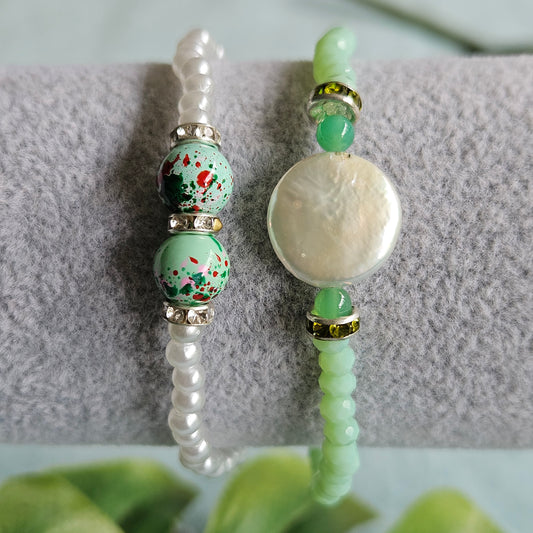 Armbänder mit echten Perlen