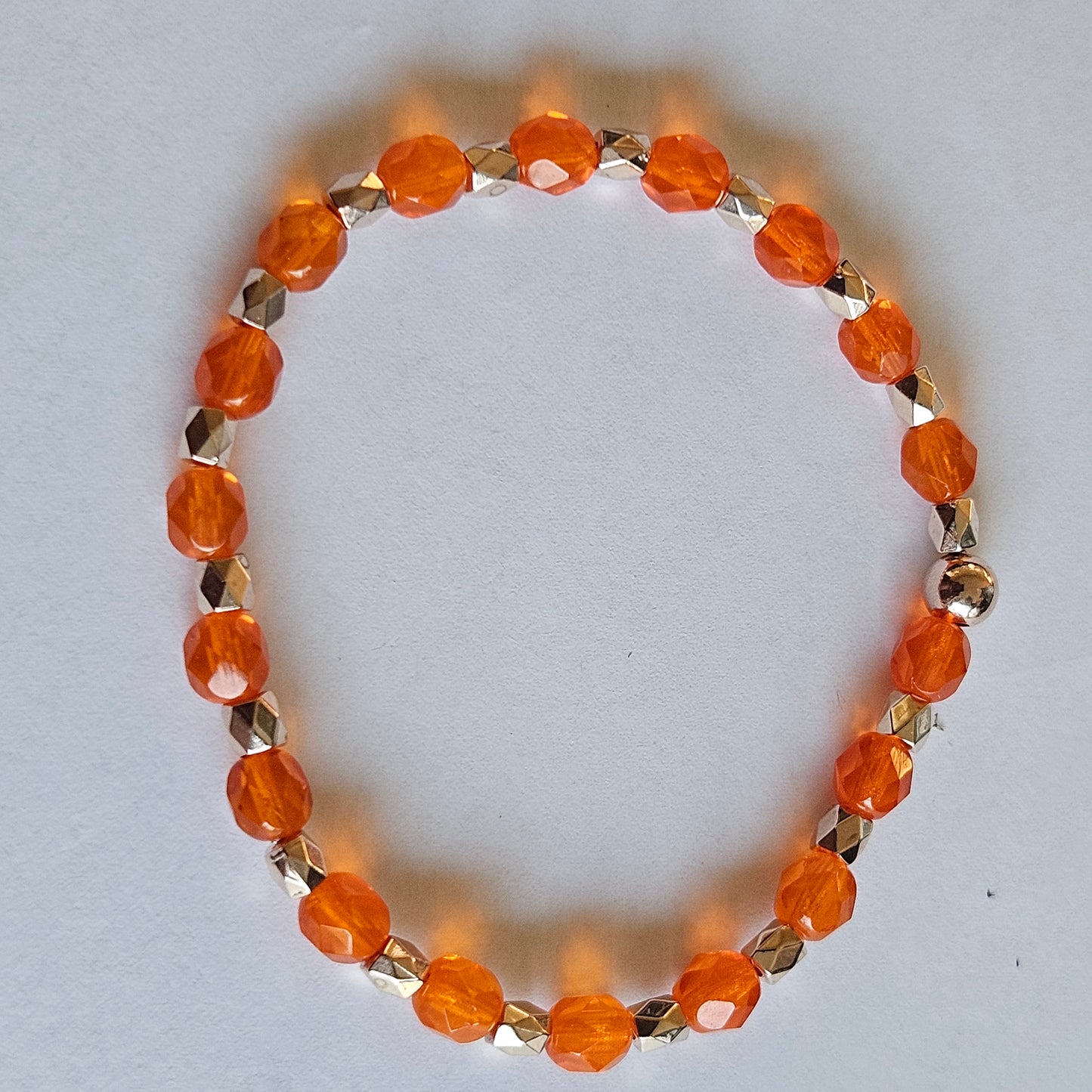 Armbänder  3 Stück Glasperlen Orange