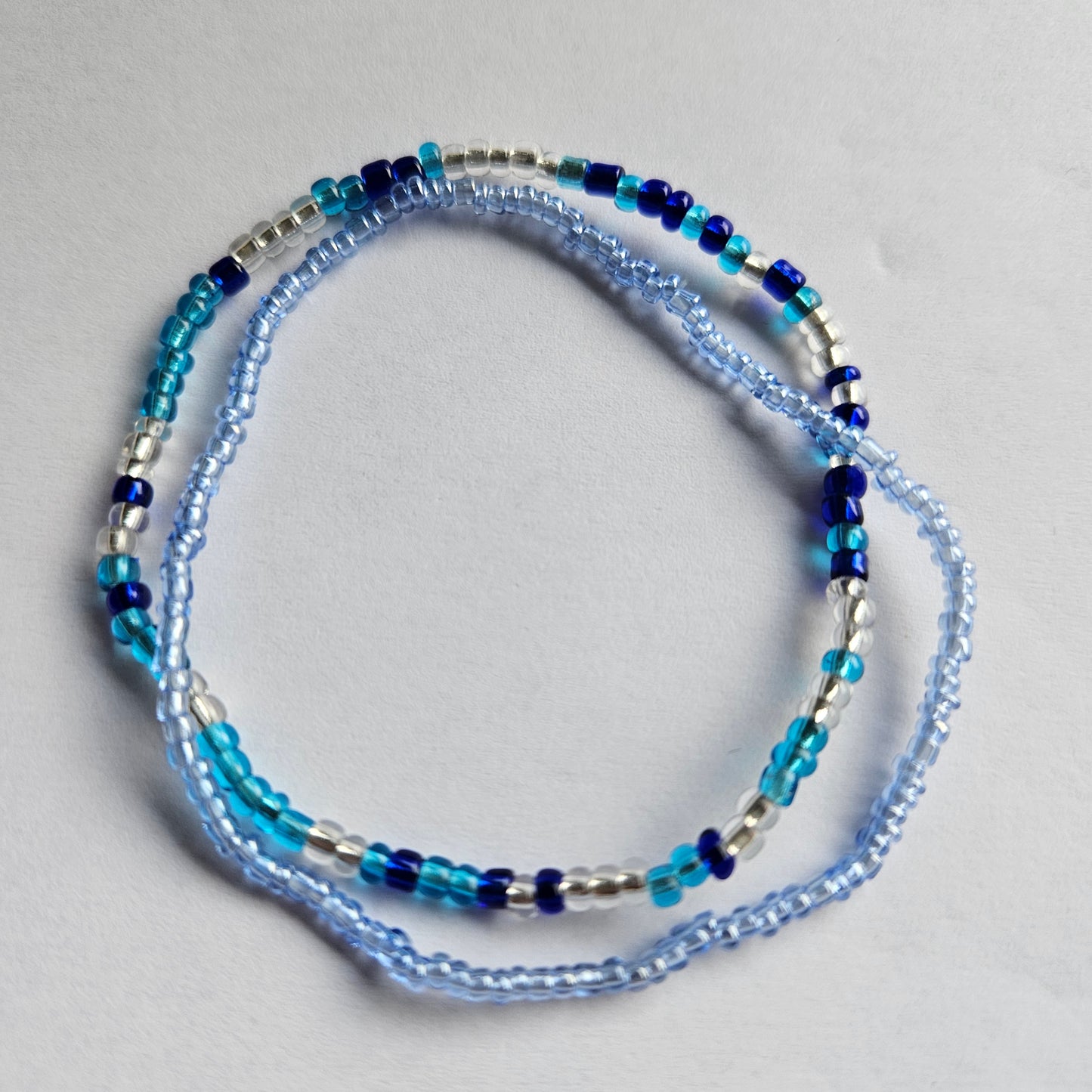 Perlenarmbänder Glas Bunt /Blau