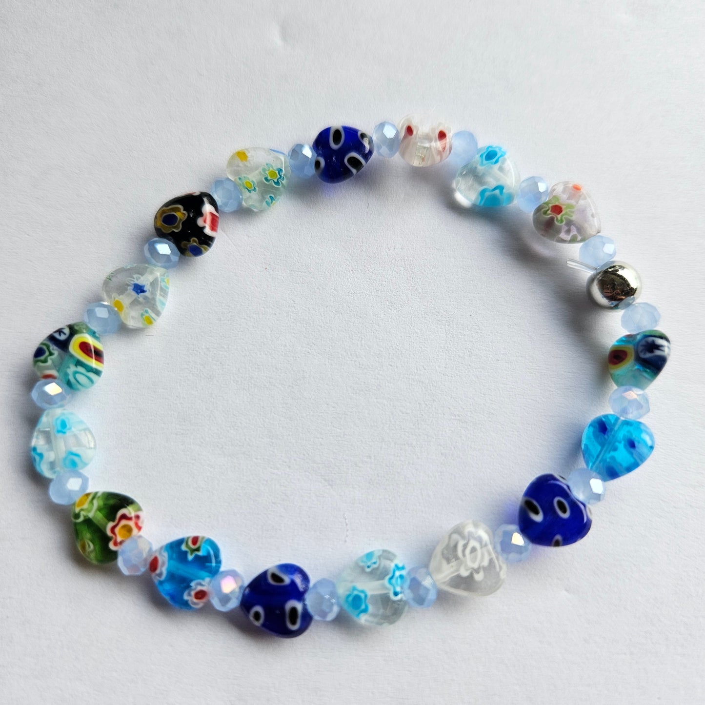 Perlenarmbänder Glas Bunt /Blau