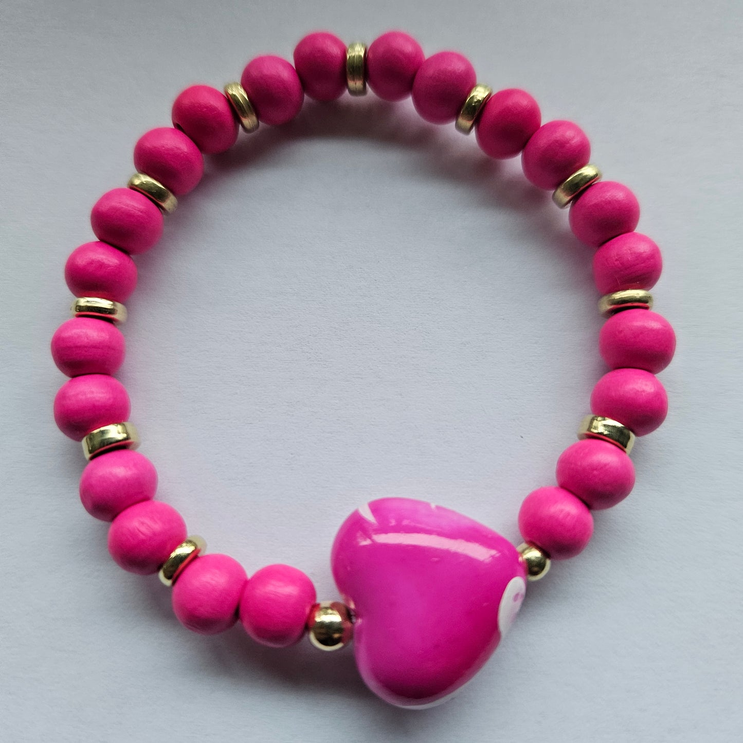 Armband 3er-Set, pink mit Sternanhänger