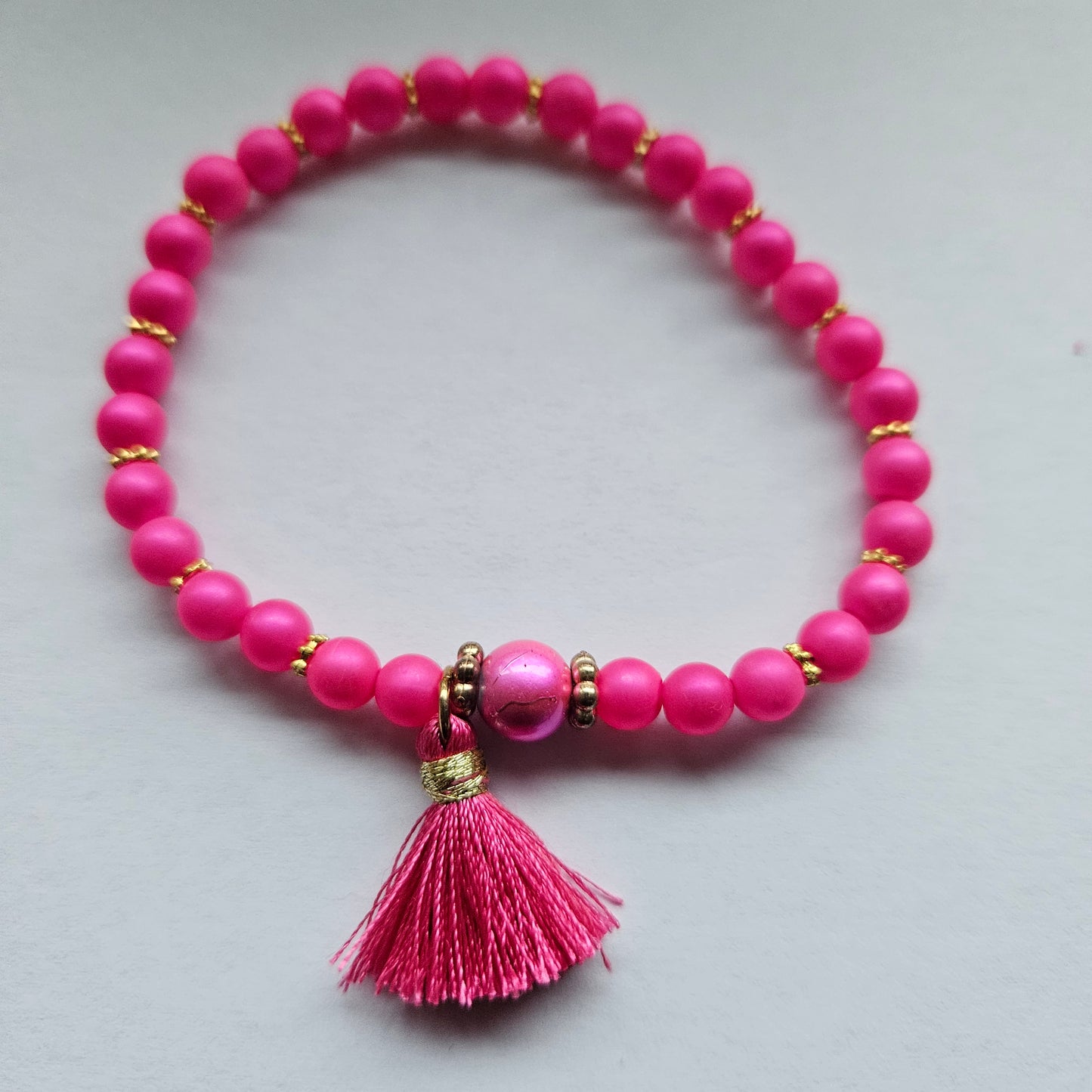 Armband 3er-Set, pink mit Sternanhänger