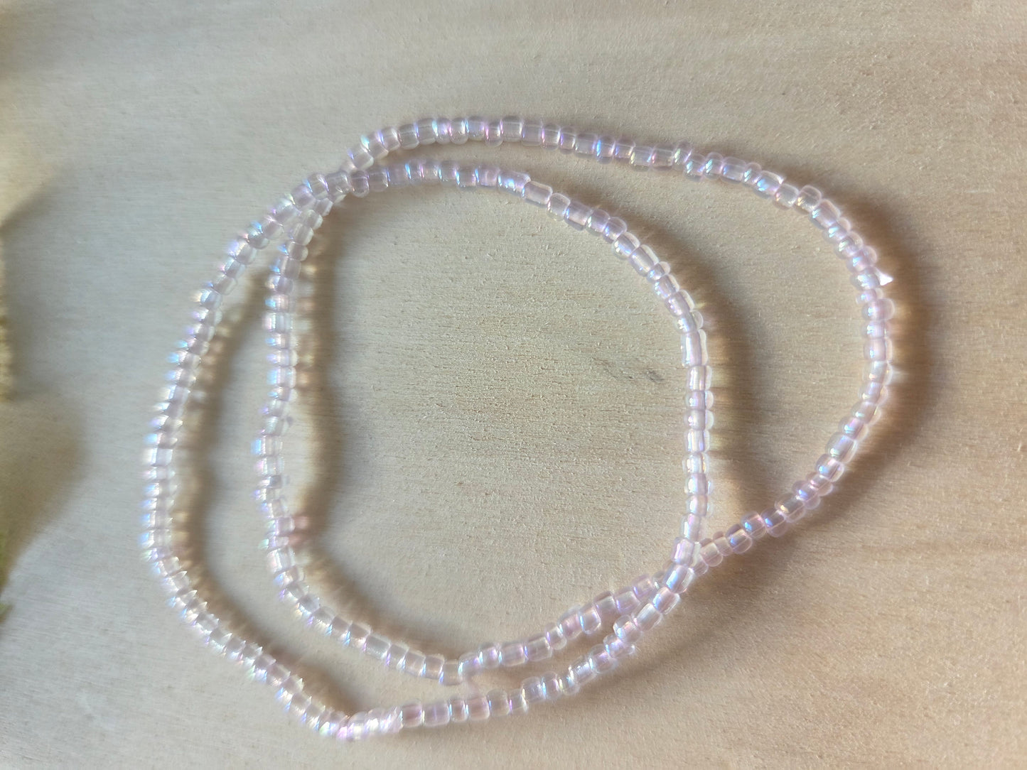 Armbänder Glas Rosa  5 er Set