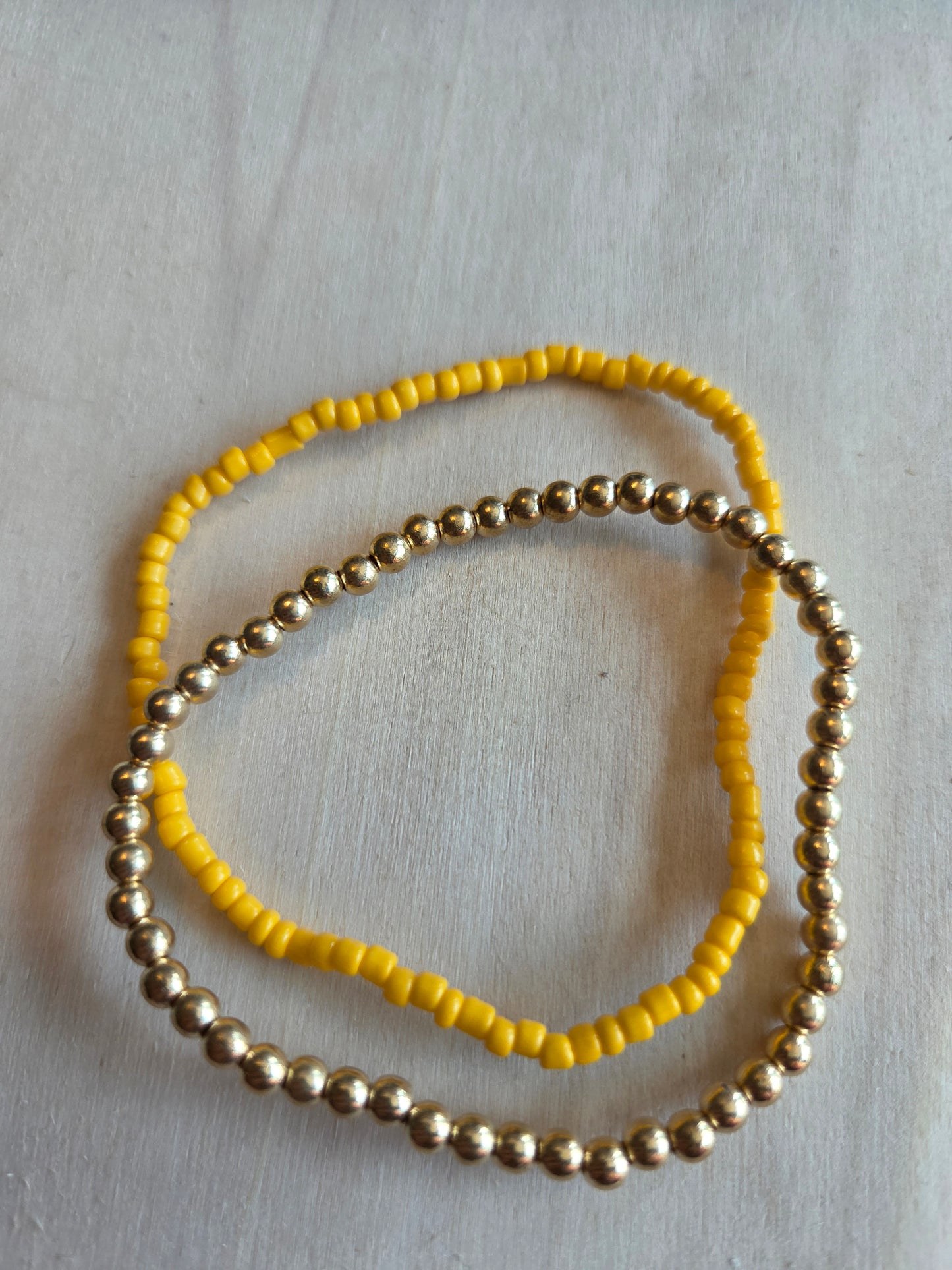 Armbänder Perlen Orange 4 er Set