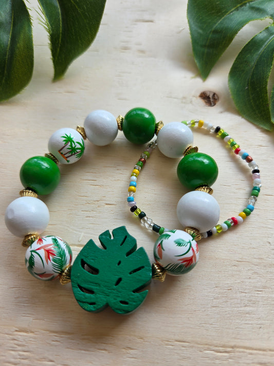 Armbänder Karibik bunt 2er-Set