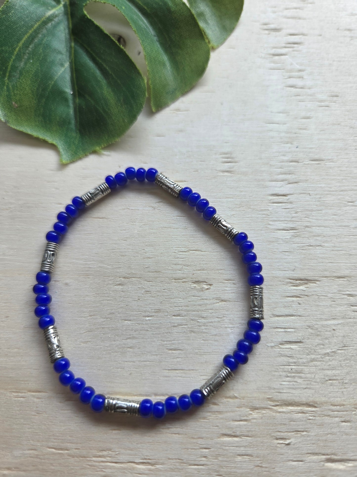 Armbänder Perle sehendes Auge blau 4er-Set