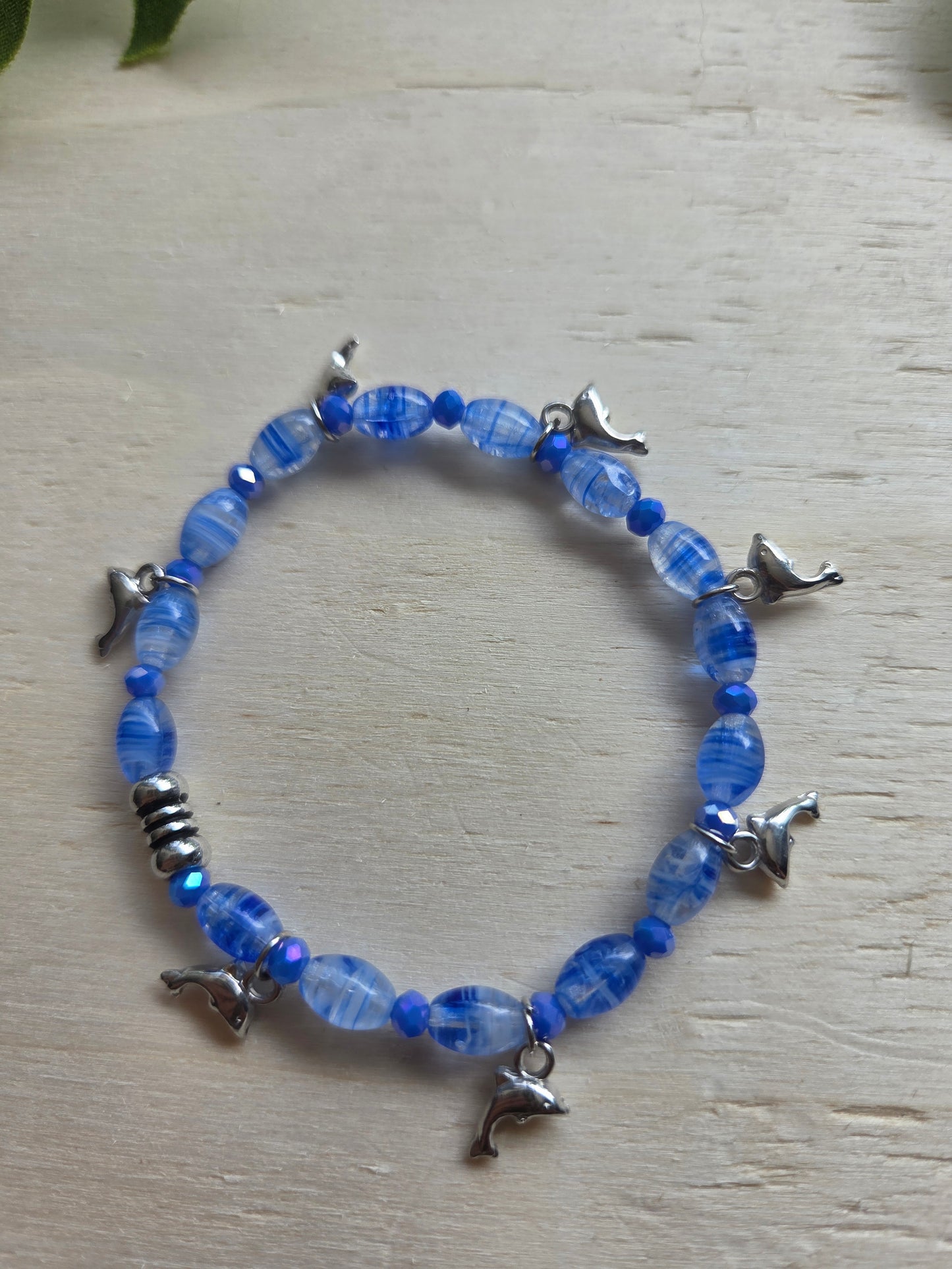 Armbänder mit AH Fische 3er-Set blau