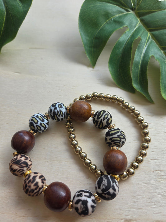 Armbänder mit Leo Kugel 2er-Set