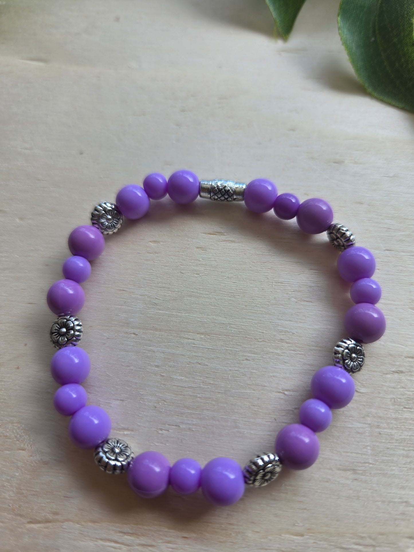 Armbänder Eule/Schmetterling Lila 3er-Set
