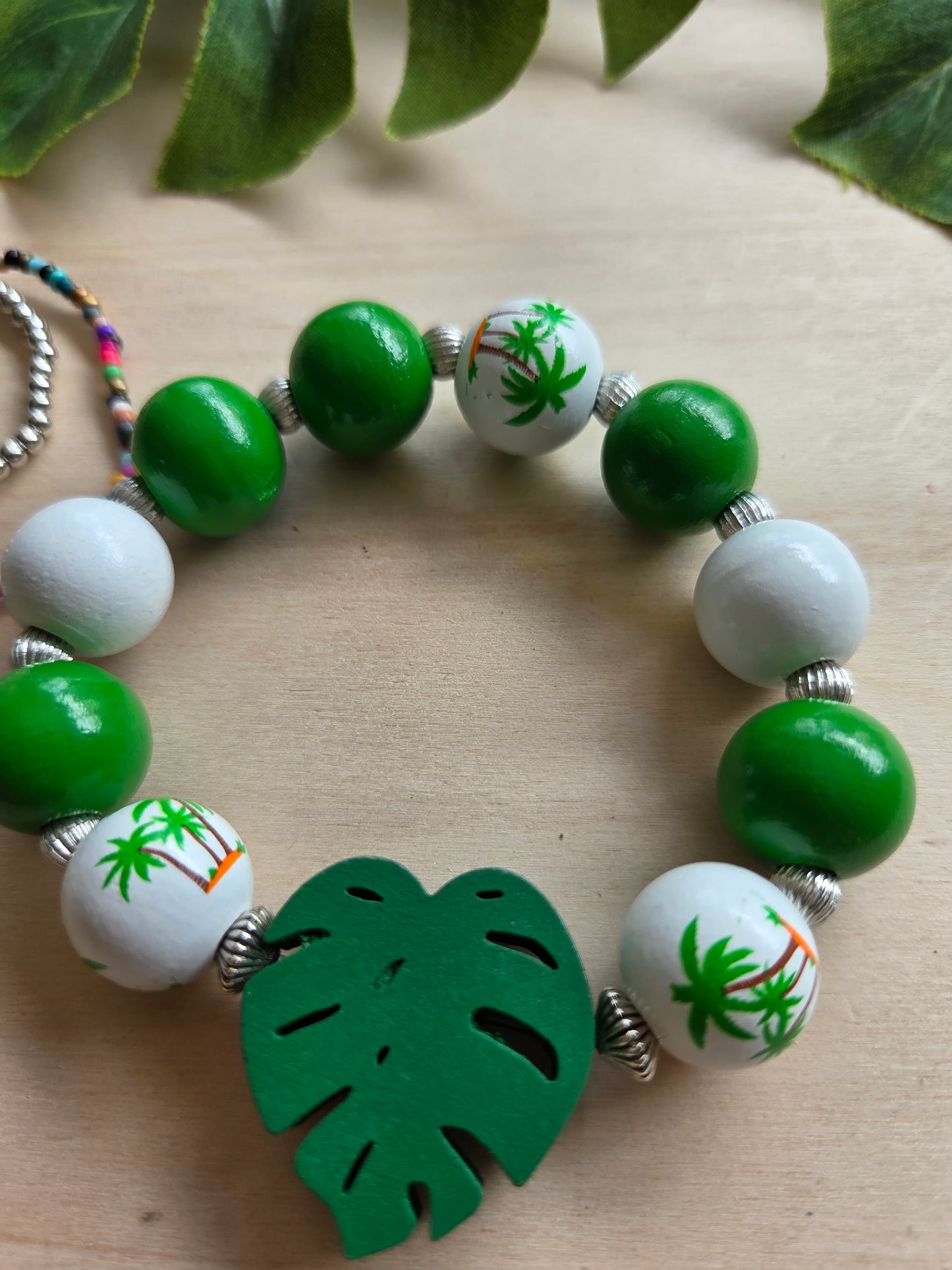 Armbänder Dschungel grün /bunt 3er-Set