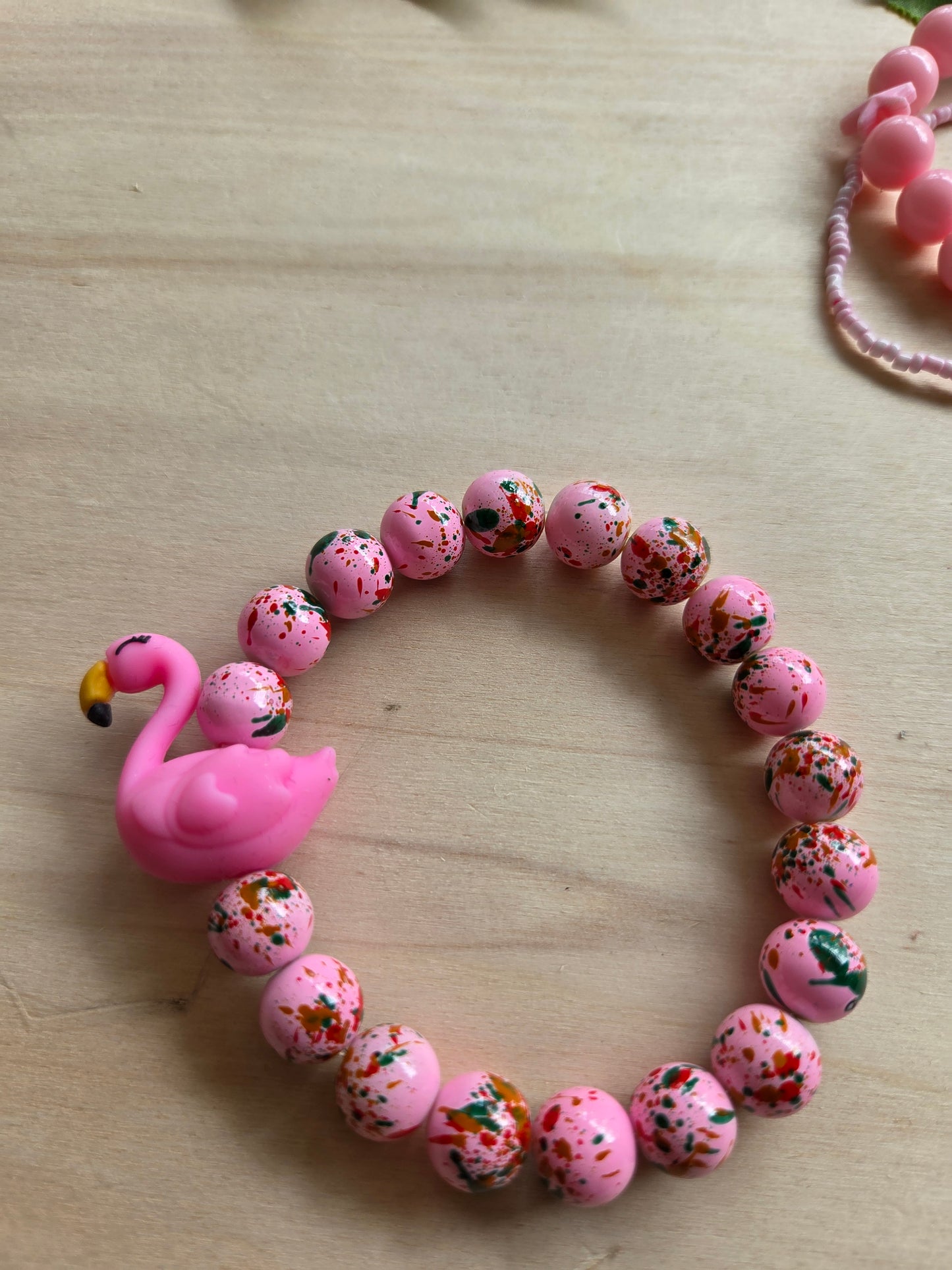 Armbänder mit Big Flamingo Rosa  3er-Set