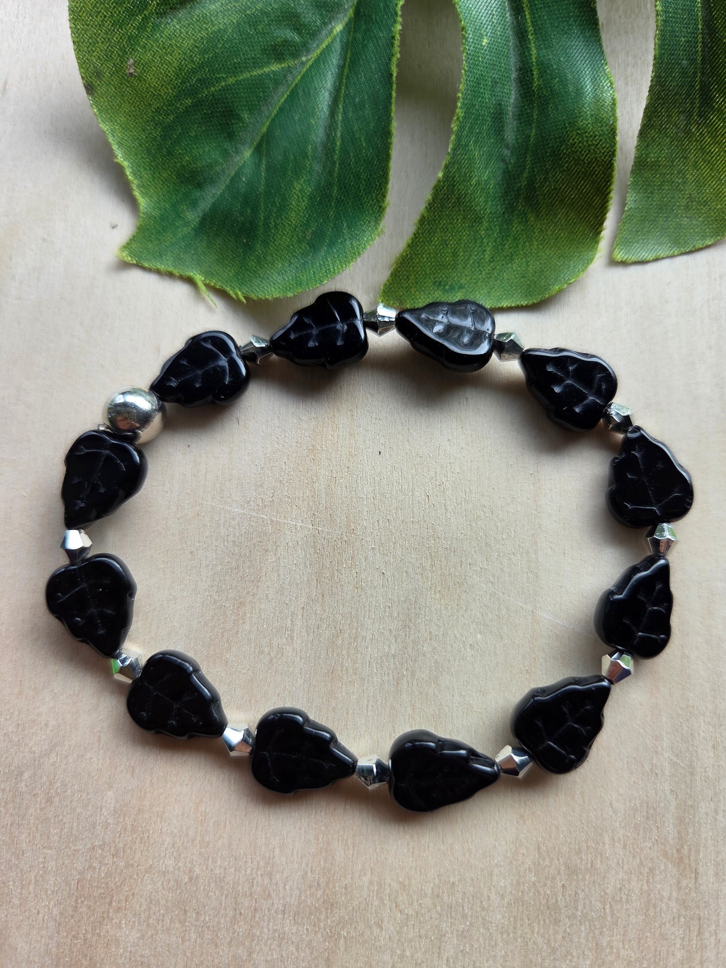 Armbänder schwarz 3er-Set