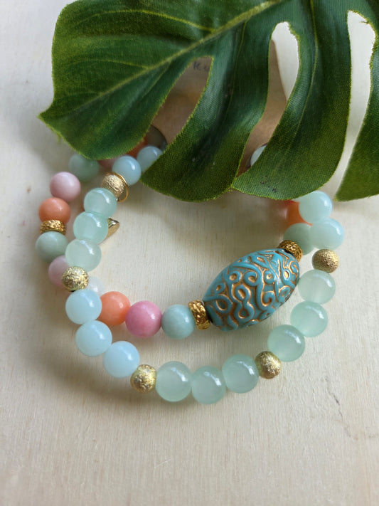 Armband bunt Perlen