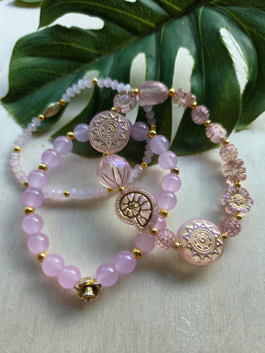 Armbänder Flieder 3er- Set