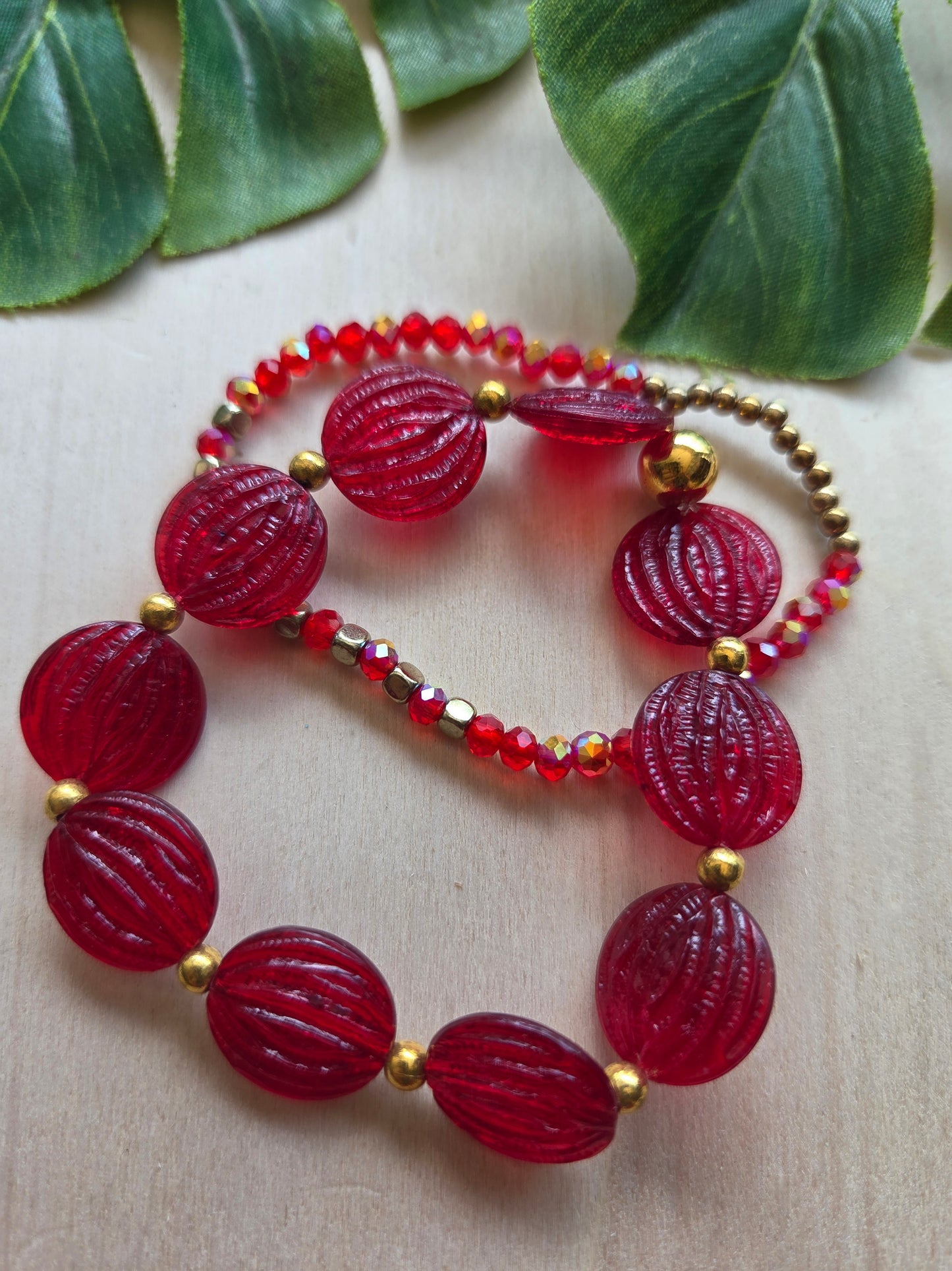 Armbänder Rot 4 er Set