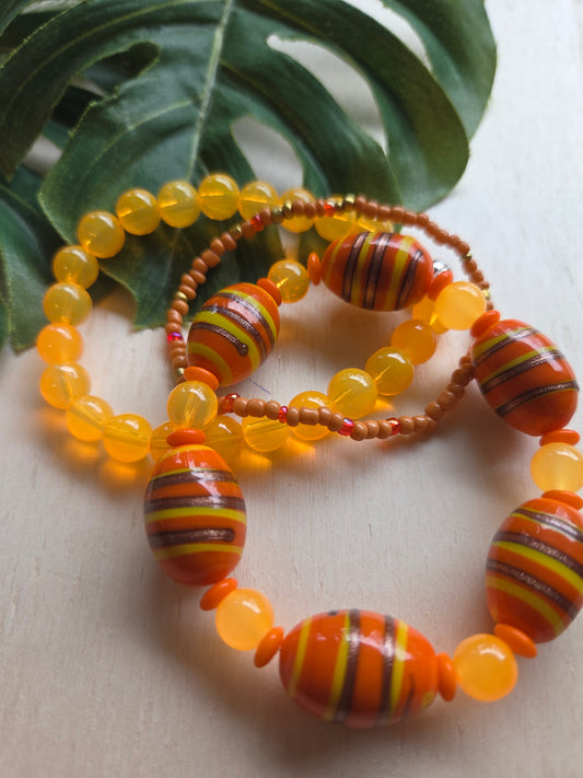 Armbänder 3er Set Orange