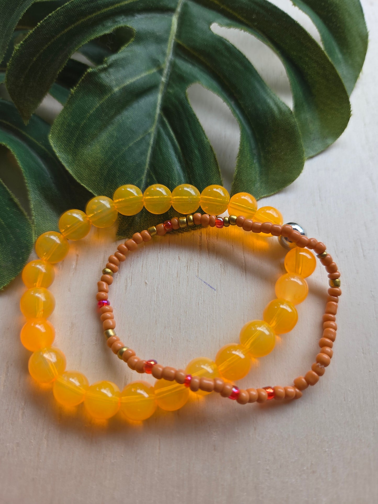Armbänder 3er Set Orange