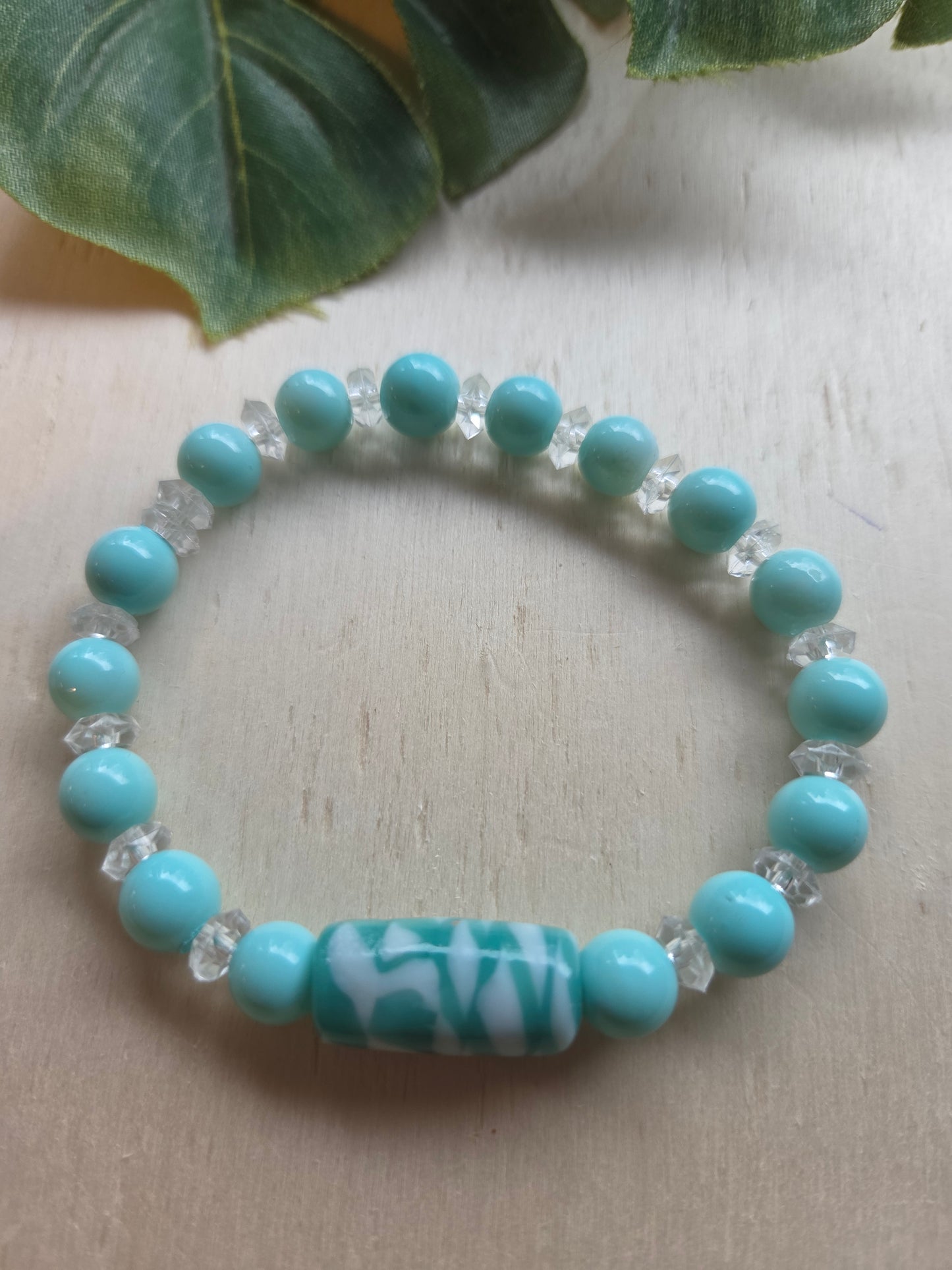 Armbänder 3er Set Türkis  Perlen