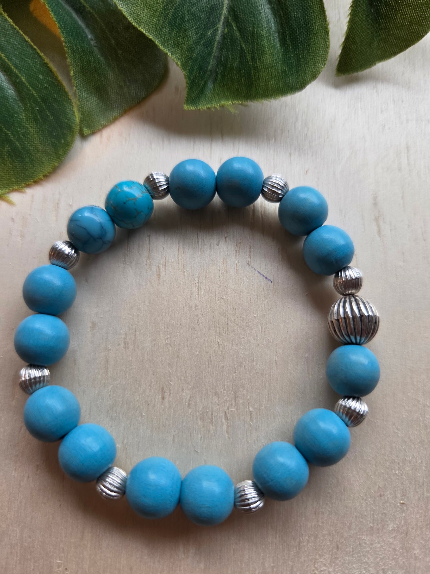 Armbänder 3er Set Türkis mit AH Cowboystiefel