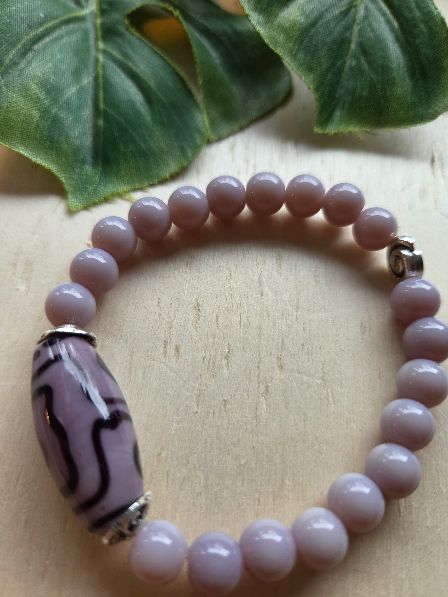 Armbänder 3 er Set Flieder Perlen