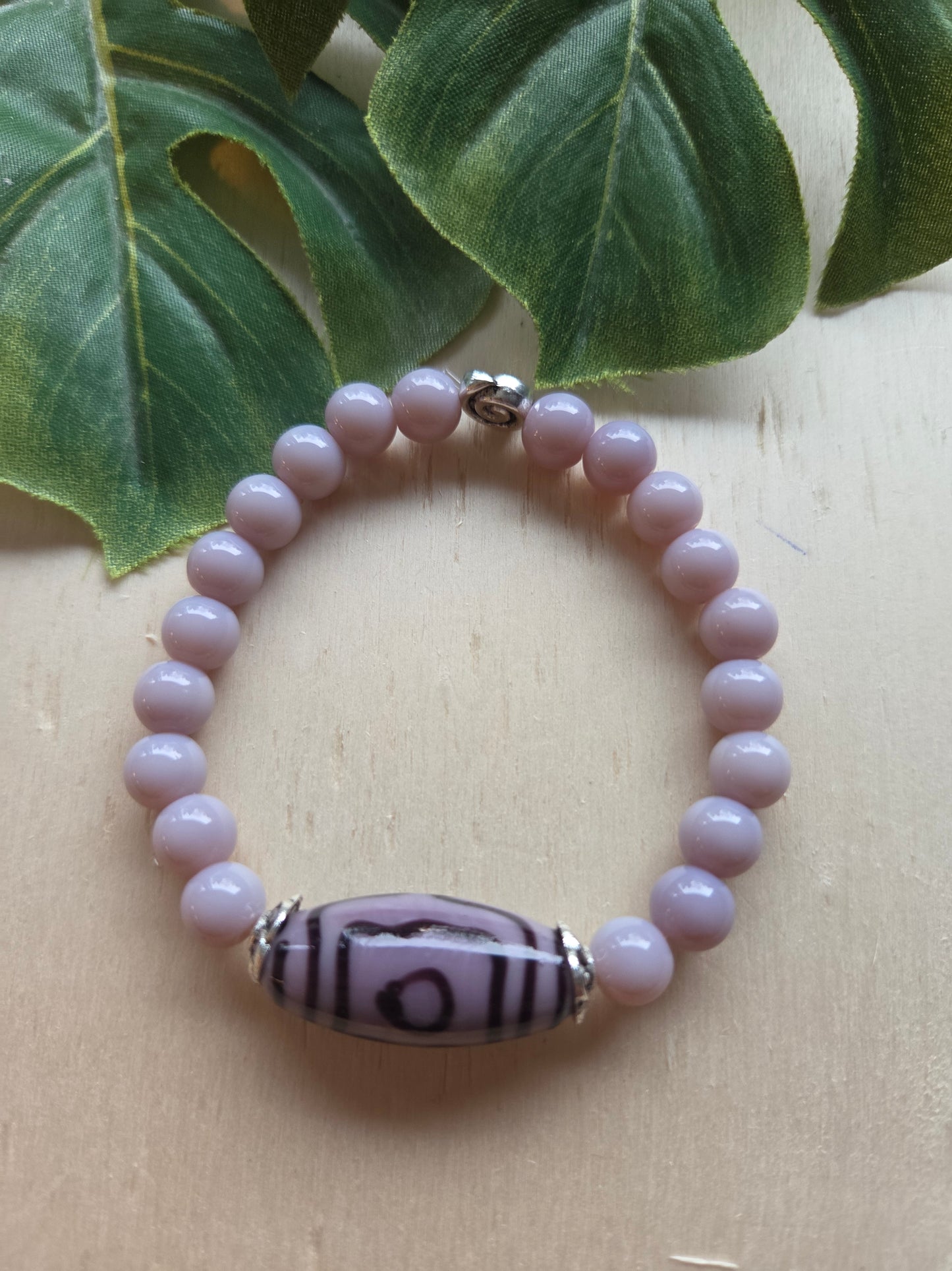 Armbänder 3 er Set Flieder Perlen