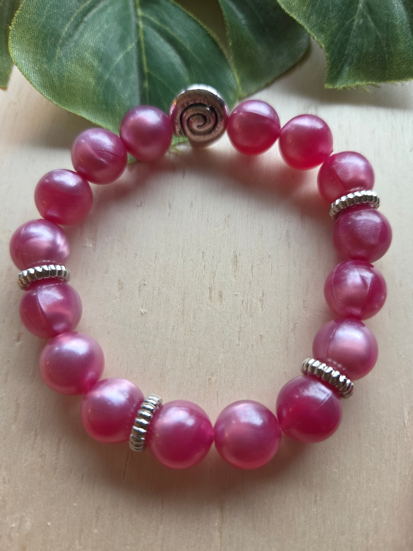 Armbänder 2 er Set Rosa Perlen
